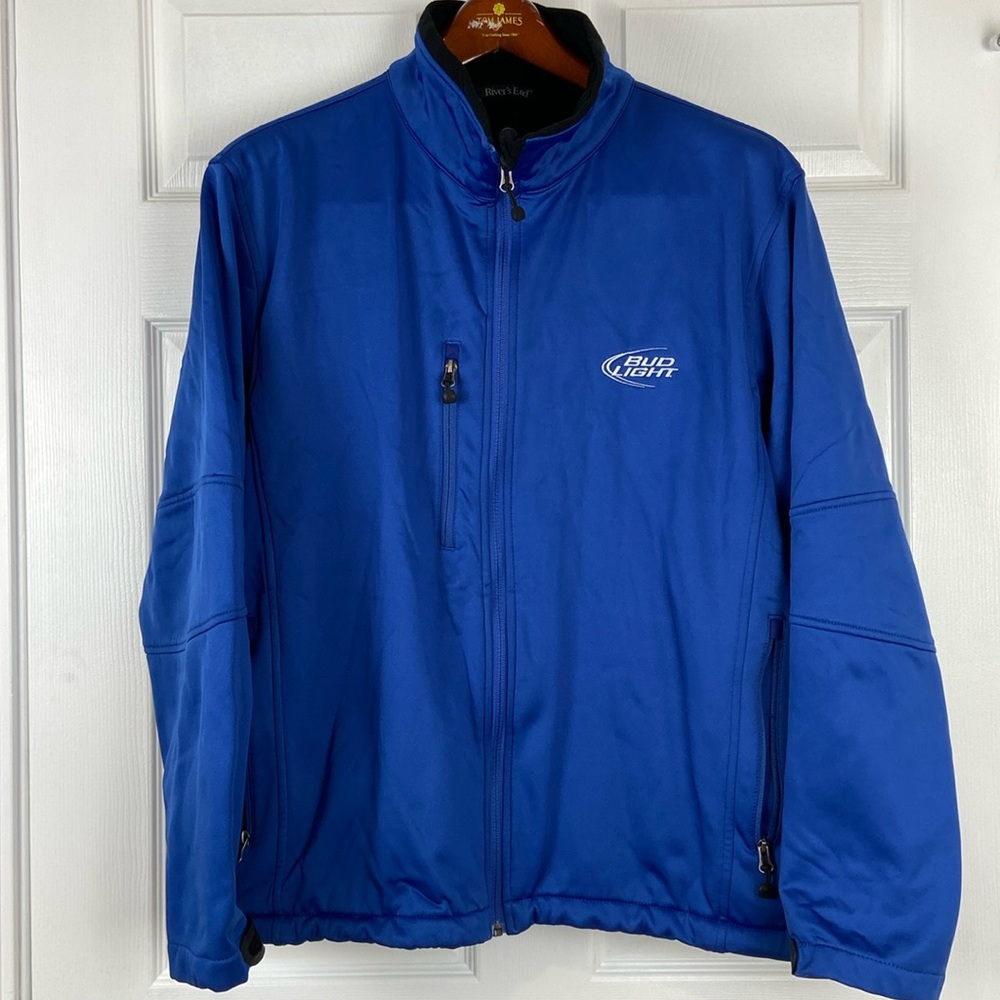River’s End Bud Light soft shell fleece lined jacket men’s 2XL